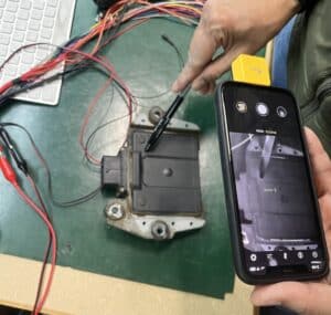 Identifying the short under the resin